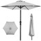 Best Choice Products 10ft Outdoor Steel Market Patio Umbrella w/ Crank, Tilt Push Button, 6 Ribs